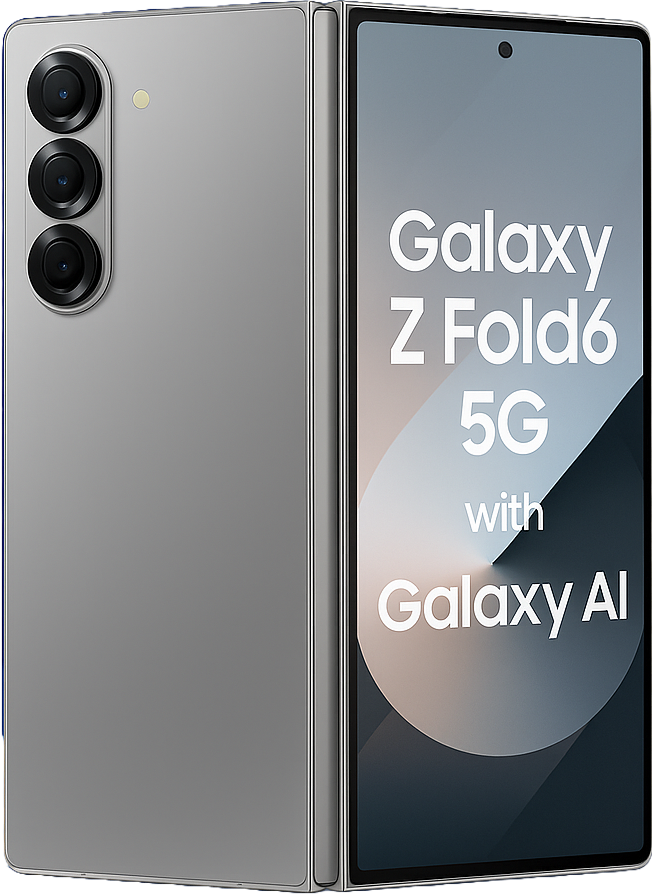 Samsung Galaxy Z Fold6 Foldable Smartphone With 7.6-Inch dynamic AMOLED 2X Display, snapdragon 8 Generation 3 Processor And Triple Rear Cameras.