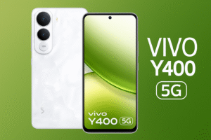 Vivo Y400 5G Smartphone with 6.8-inch Amoled 120Hz display, snapdragon processor, android 14, 64MP Triple camera setup and slim 5G-Ready Design.