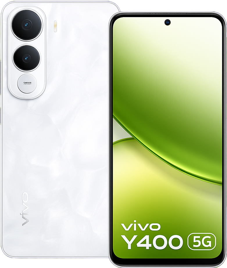 Vivo Y400 5G Smartphone with 6.8-inch Amoled 120Hz display, snapdragon processor, android 14, 64MP Triple camera setup and slim 5G-Ready Design.