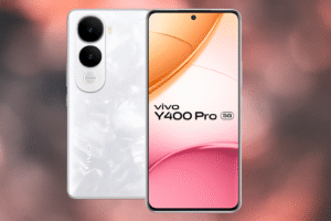 Vivo Y400 Pro 5G smartphone with 6.78-inch Amoled 120Hz display, snapdragon processor, Android 14, 64MP triple camera, 5000mAh battery, and 5G connectivity