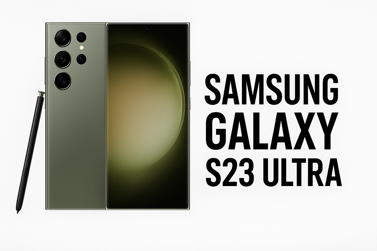 Samsung Galaxy S23 Ultra Smartphone with 6.8-Inch Quad HD + Amoled 120HZ Display, Snapdragon 8 Generation 2 Processor, And 200MP Quad Xamera System.
