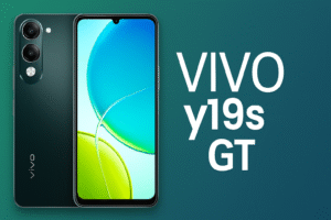 Vivo Y19s GT smartphone with 6.67-inch Amoled 120Hz Display, Media tak dimensisty processor, Android 14, Triple Rear cameras and sleek modern design.