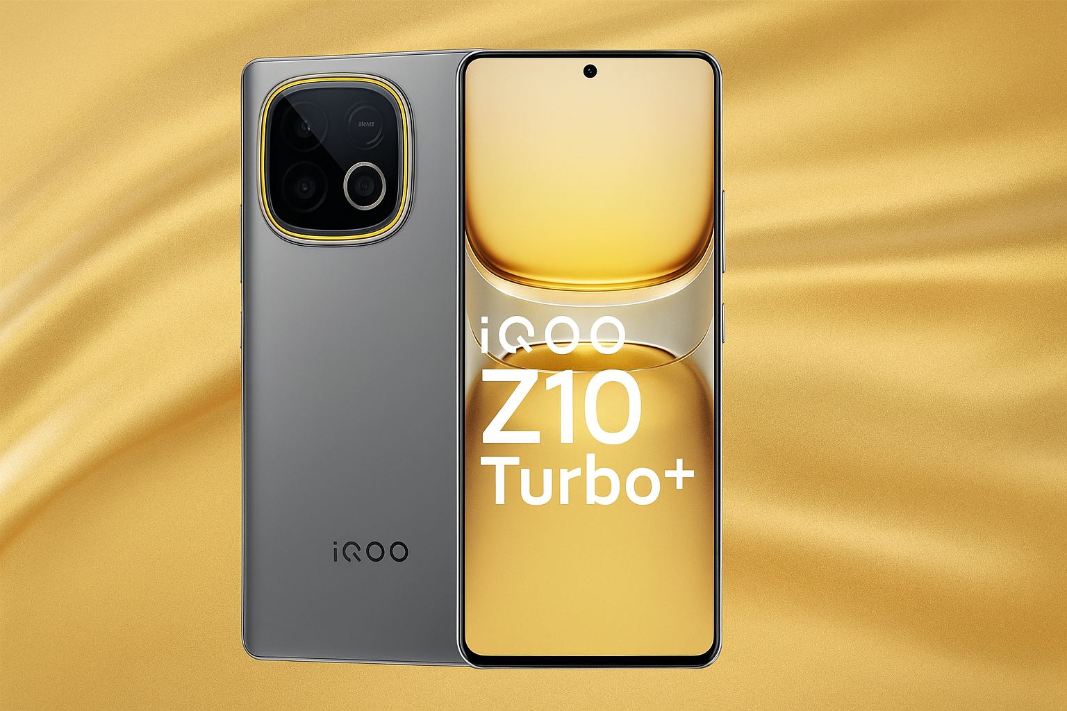 Vivo iQOO Z10 Turbo+ smartphone with 6.78-inch Amoled 144Hz display, Snapdragon 8 Gene Chipset, Android 14, 50MP Ois triple camera, 120W fast chargin, and 5G connectivity