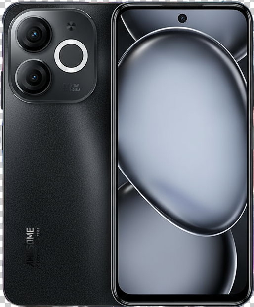itel A80 smartphone with 6.6-inch HD+ display, Unisoc processor, Android 14, dual 13MP rear cameras, 5000mAh battery, fast charging, and 4G connectivity.