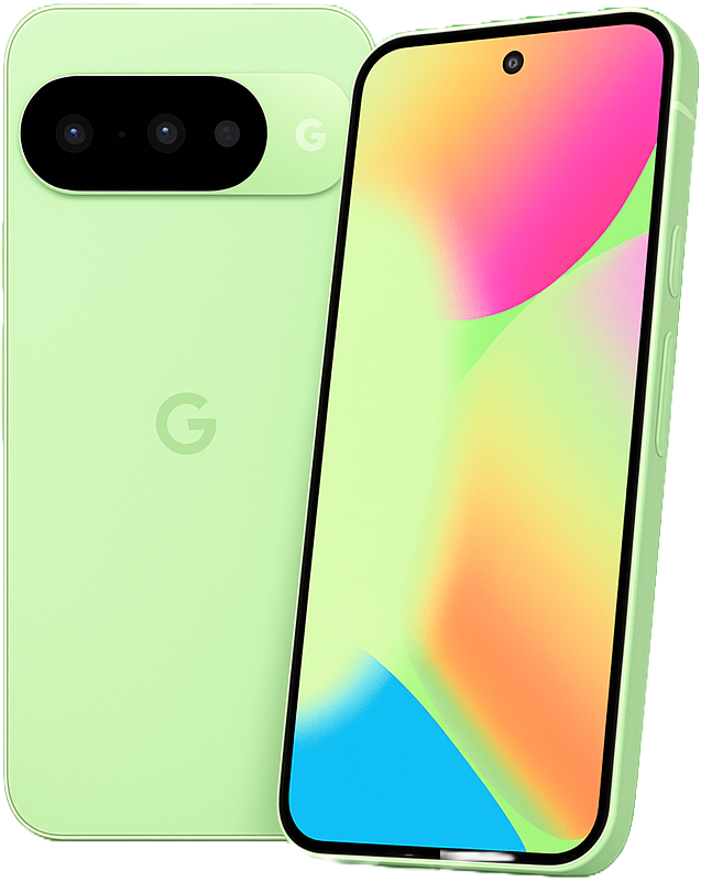Google Pixel 10 smartphone with 6.4-inch AMOLED display, Google Tensor G4 processor, Android 15, dual 50MP AI-powered cameras, 4800mAh battery, fast charging, and 5G connectivity.