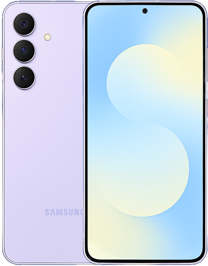 Samsung Galaxy S25 FE smartphone with 6.5-inch Dynamic AMOLED 120Hz display, Snapdragon 8 Gen 3 / Exynos 2400 processor, Android 15, triple 50MP rear cameras, 4800mAh battery, fast + wireless charging, and 5G connectivity.