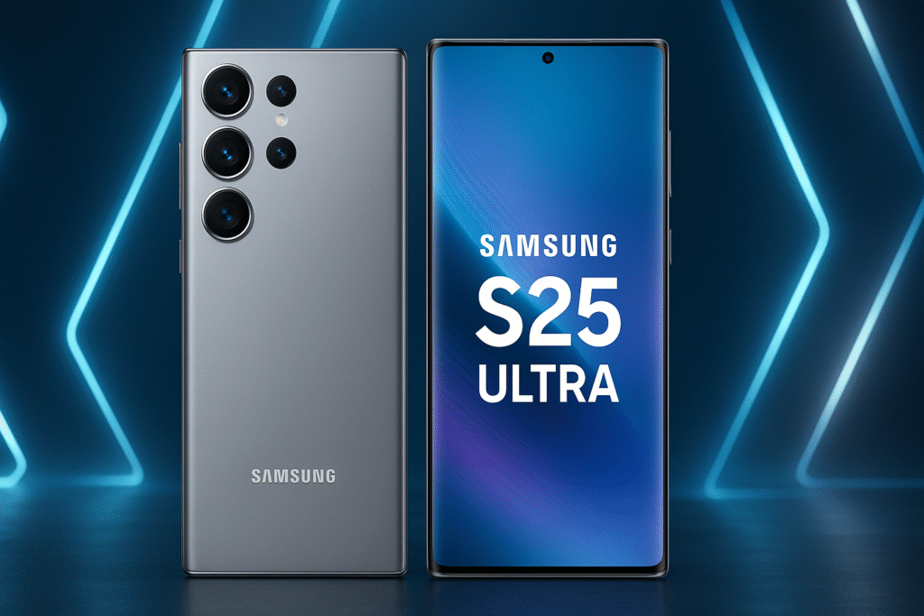 Samsung Galaxy S25 Ultra Price in India: Specs Launch Details 2025 Specs Launch Details 2025 smartphone showcasing its large 6.9-inch Dynamic AMOLED display and sleek design in Phantom Black color.