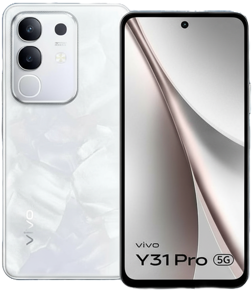 vivo Y31 Pro smartphone with 6.58-inch IPS LCD display, Snapdragon 680 processor, Android 12, triple 48MP rear cameras, 5000mAh battery, 18W fast charging, and 4G connectivity.